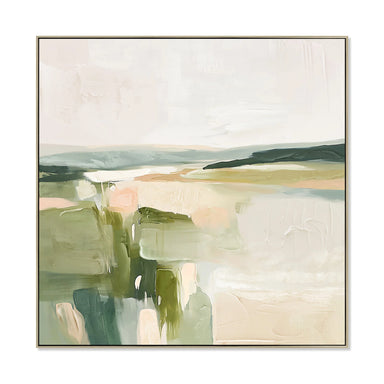 Showcasing Sipadora 80 x 80cm Framed Canvas - Natural AR12240-CLO Artwork by Calibre Furniturs