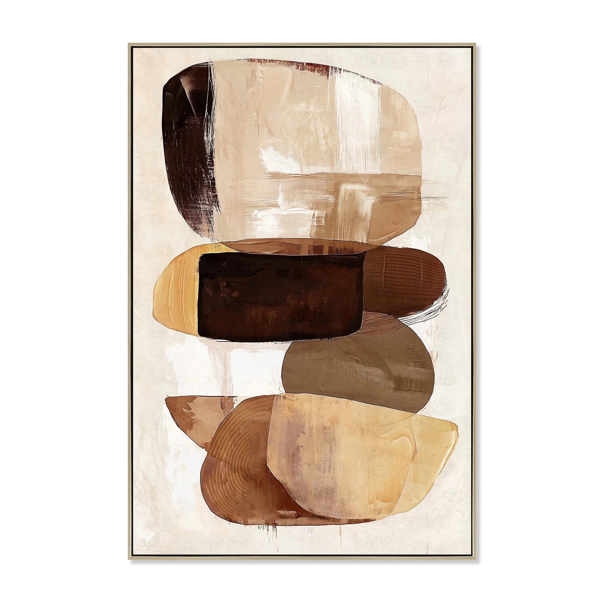 Showcasing Daguria 80 x 120cm Framed Canvas - Natural AR12243-CLO Artwork by Calibre Furniturs