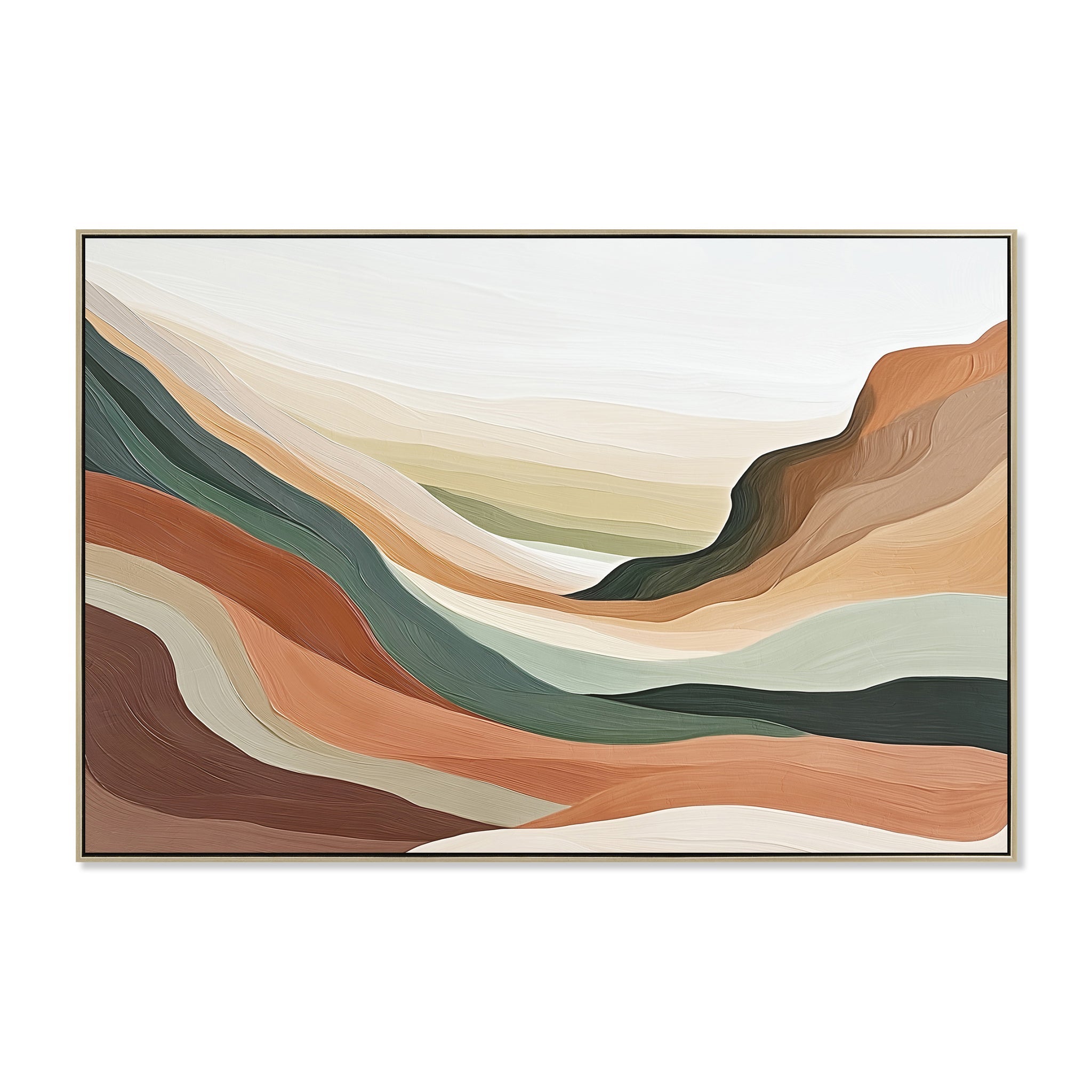 120 x 80cm Framed Canvas - Natural - Savanna Drift