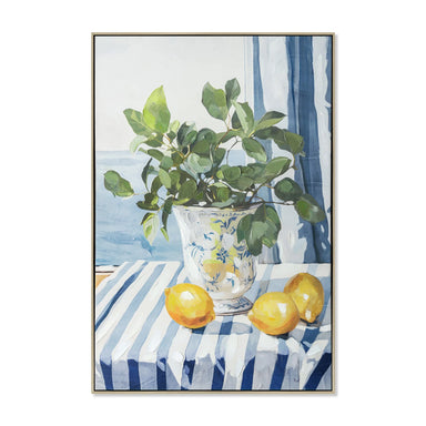 Showcasing Veganova 60 x 90cm Framed Canvas - Natural AR12247-CLO Artwork by Calibre Furniturs