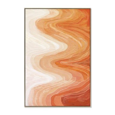 Showcasing Nosora 100 x 150cm Framed Canvas - Natural AR12248-CLO Artwork by Calibre Furniturs