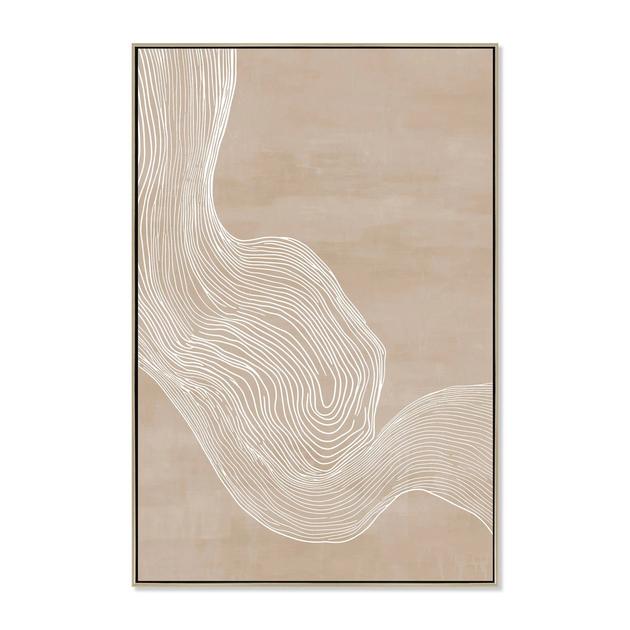Showcasing Pelivana 80 x 120cm Framed Canvas - Natural AR12250-CLO Artwork by Calibre Furniturs