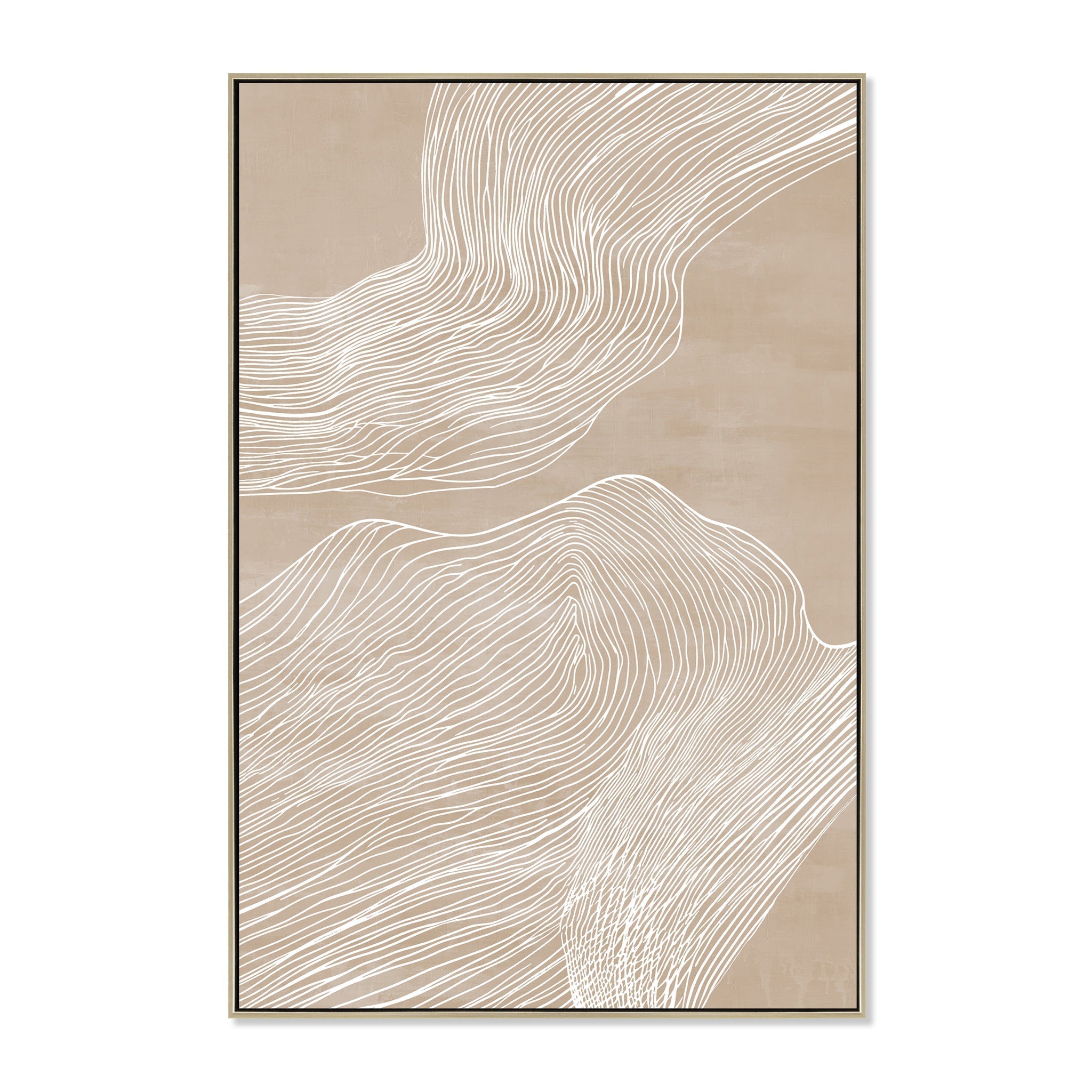 80 x 120cm Framed Canvas - Natural
