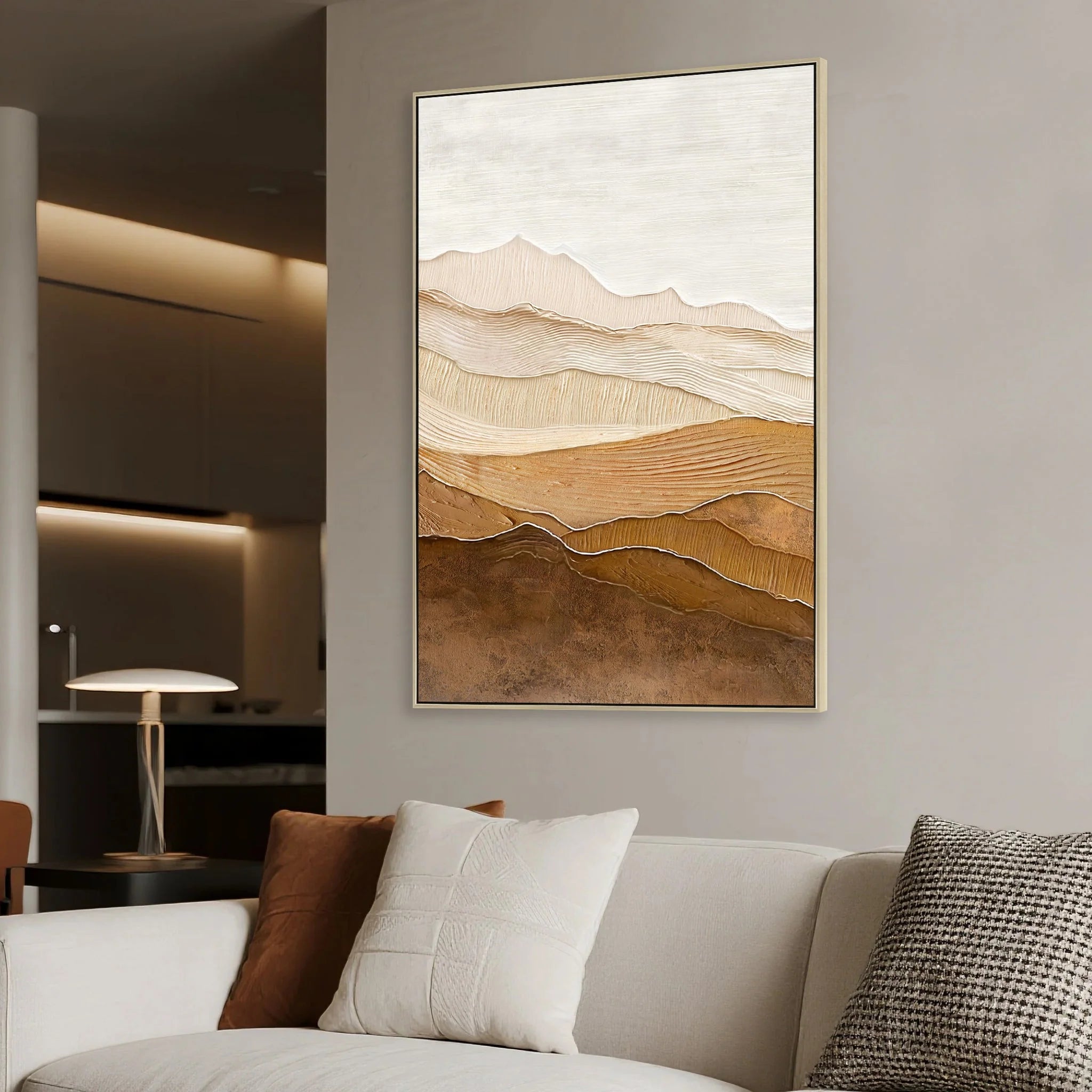 Showcasing Nopela 80 x 120cm Framed Canvas - Natural AR12255-CLO Artwork by Calibre Furniturs