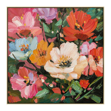 Showcasing Desiria 80 x 80cm Framed Canvas - Light Natural AR12304-CLO Artwork by Calibre Furniturs