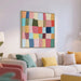 Showcasing Rilunara 100 x 100cm Framed Canvas - Light Natural AR12308-CLO Artwork by Calibre Furniturs