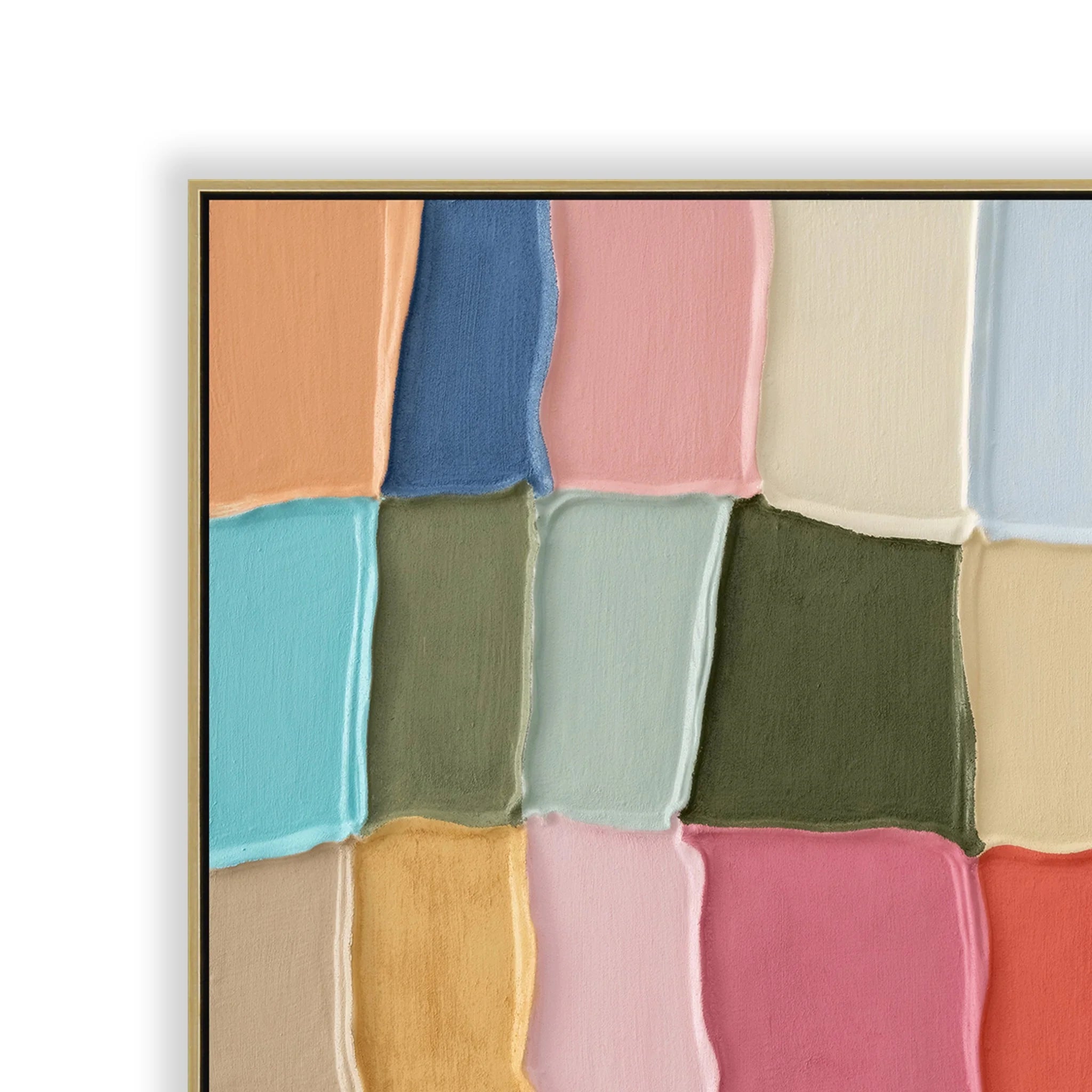 Showcasing Rilunara 100 x 100cm Framed Canvas - Light Natural AR12308-CLO Artwork by Calibre Furniturs