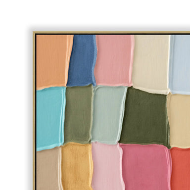 Showcasing Rilunara 100 x 100cm Framed Canvas - Light Natural AR12308-CLO Artwork by Calibre Furniturs