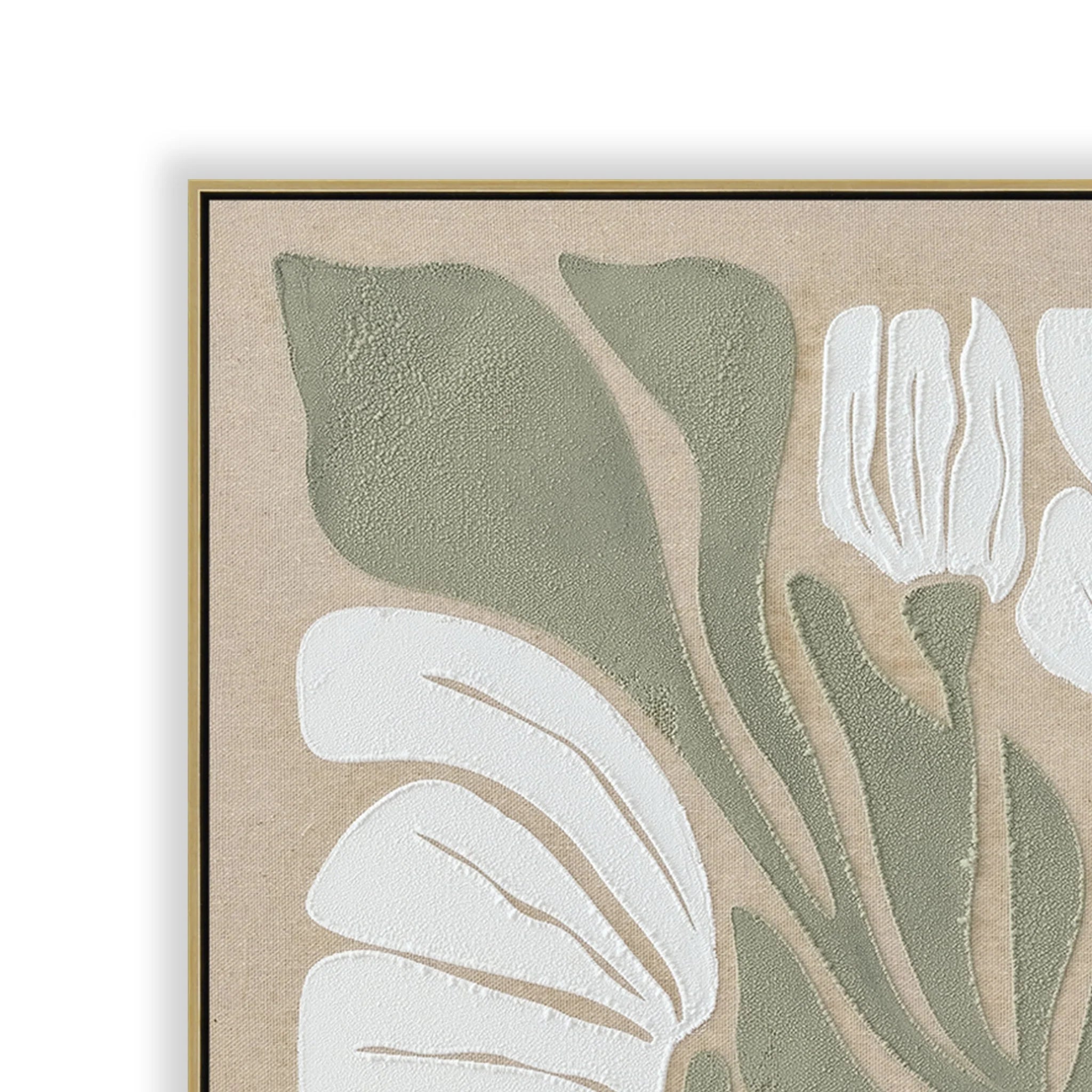 Showcasing Pidavela 60 x 90cm Framed Canvas - Light Natural AR12309-CLO Artwork by Calibre Furniturs