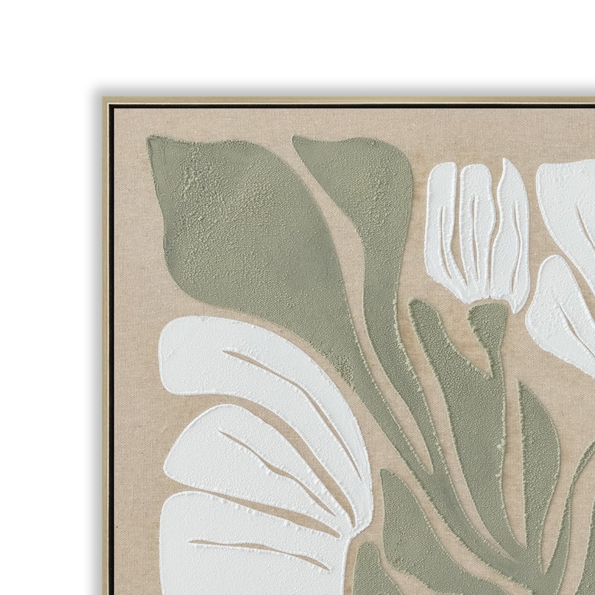 60 x 90cm Framed Canvas - Light Natural