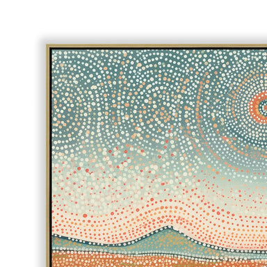 Showcasing Bitamila 80 x 80cm Framed Canvas - Light Natural AR12311-CLO Artwork by Calibre Furniturs
