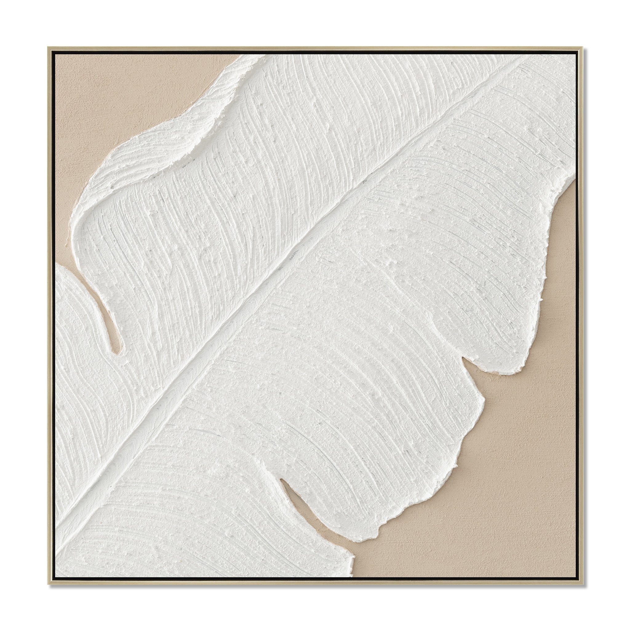 CAR12842-CLO 40 x 40cm Framed Canvas - Natural