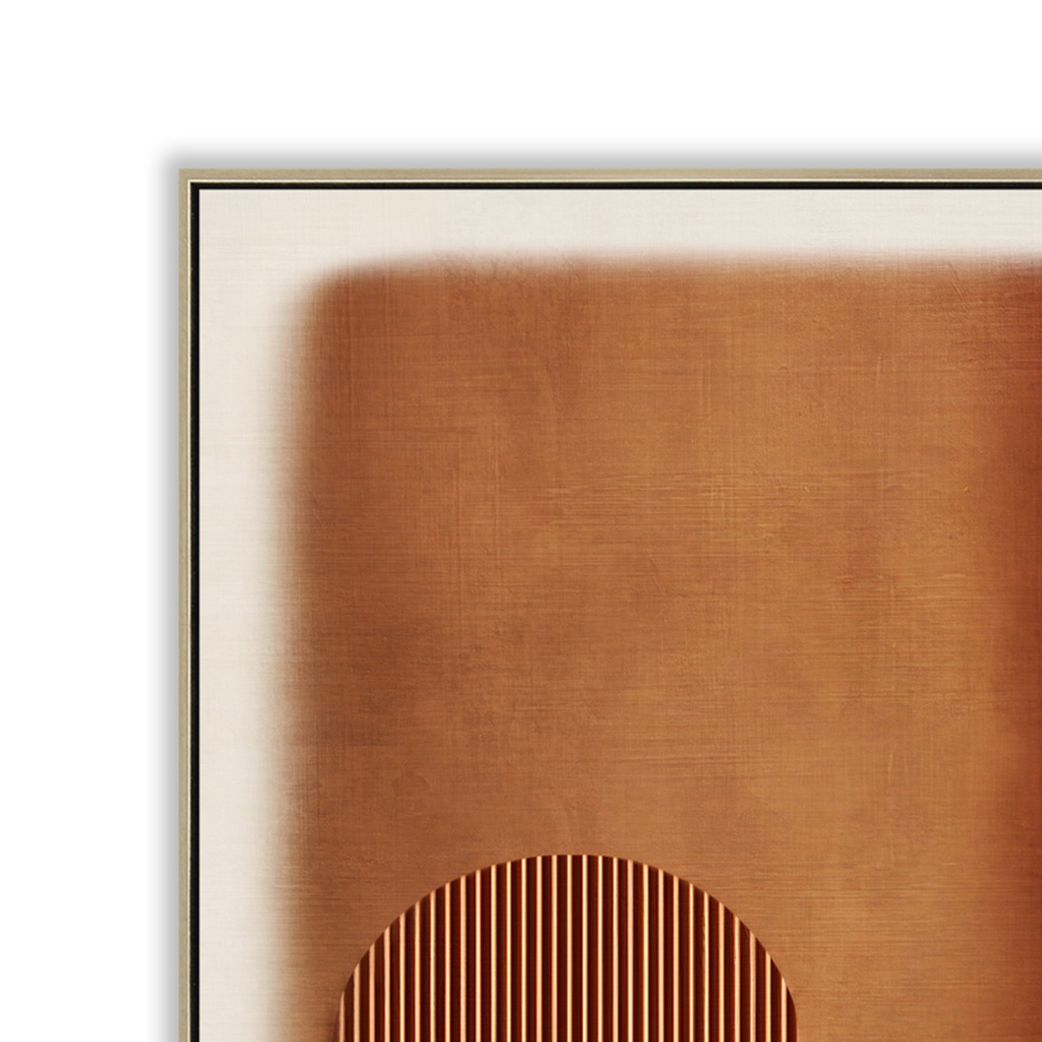 Style A 60 x 90cm Framed Canvas - Natural - Geometry Range