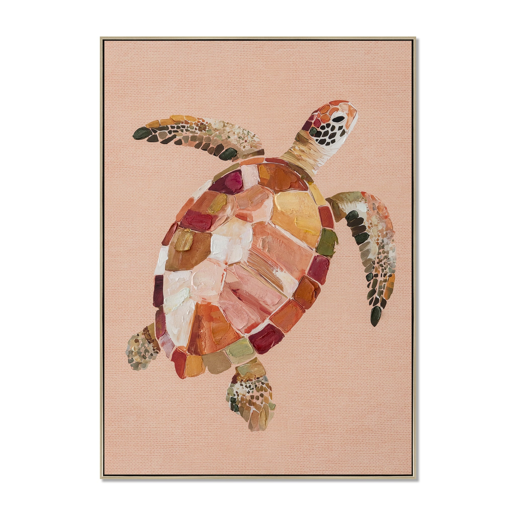 CAR12853-CLO 50 x 70cm Framed Canvas - Natural