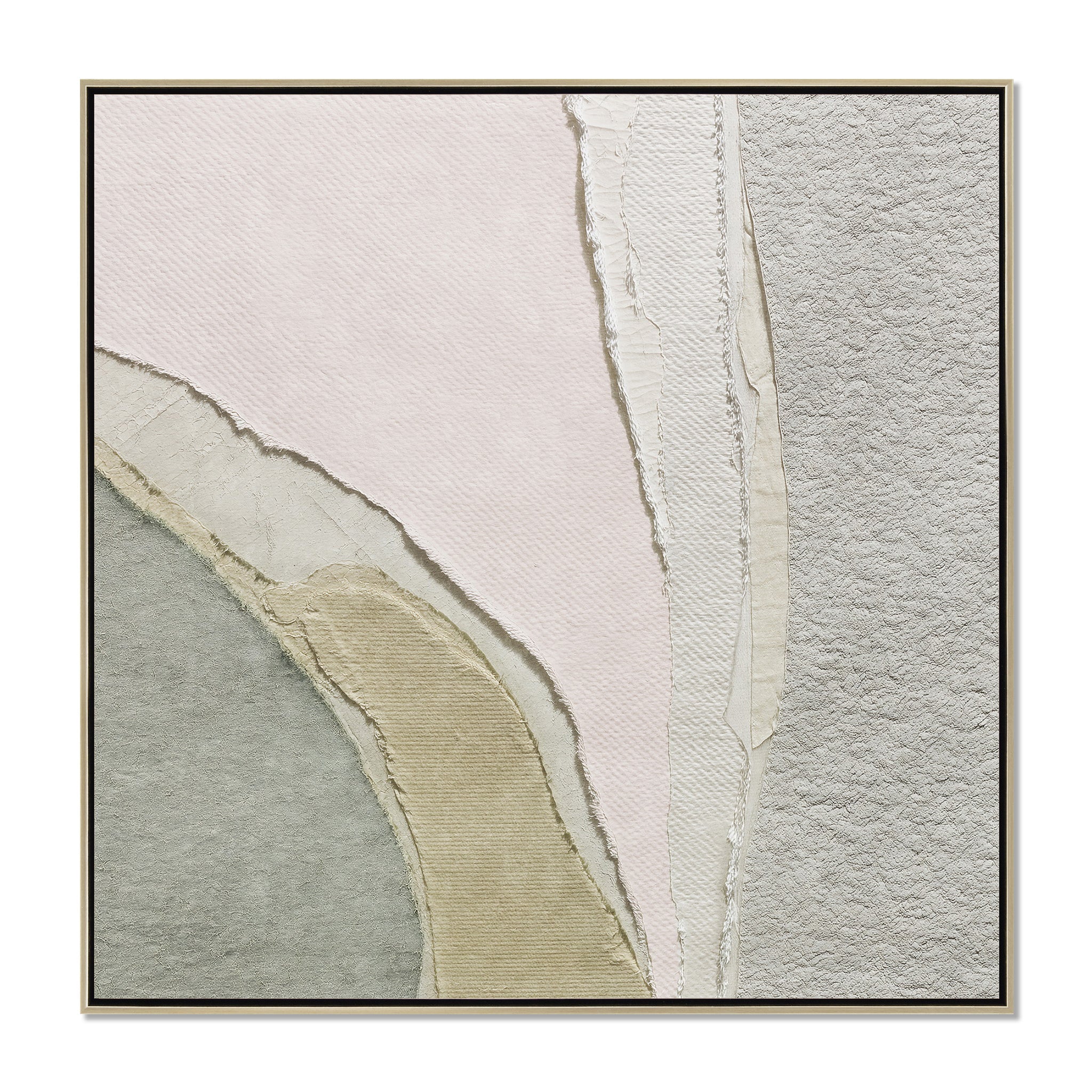 Style A 40 x 40cm Framed Canvas - Natural