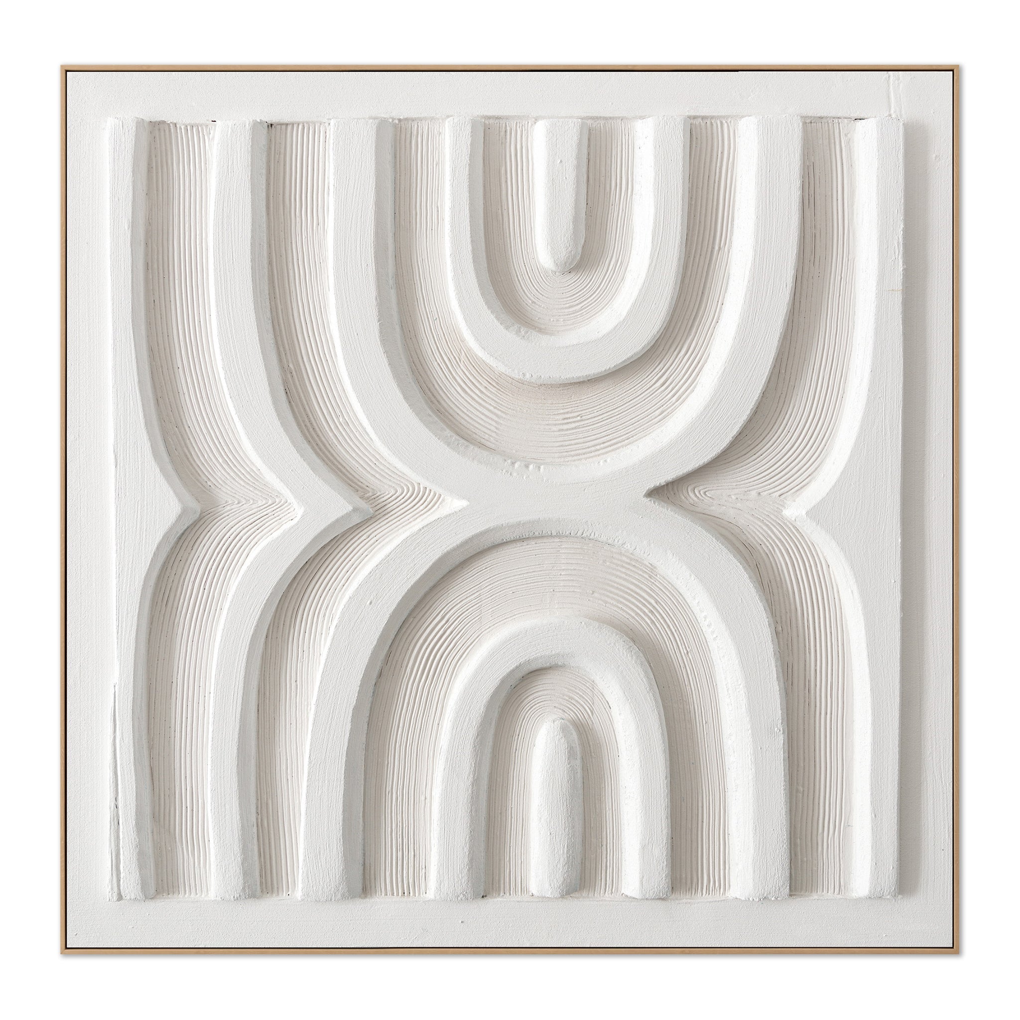 CAR12876-CLO 140 x 140cm Framed Canvas - Natural