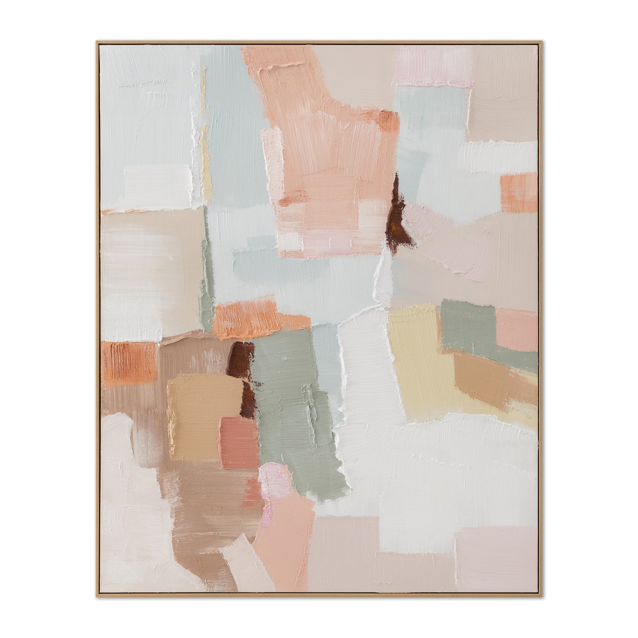 150 x 120cm Framed Canvas - Natural