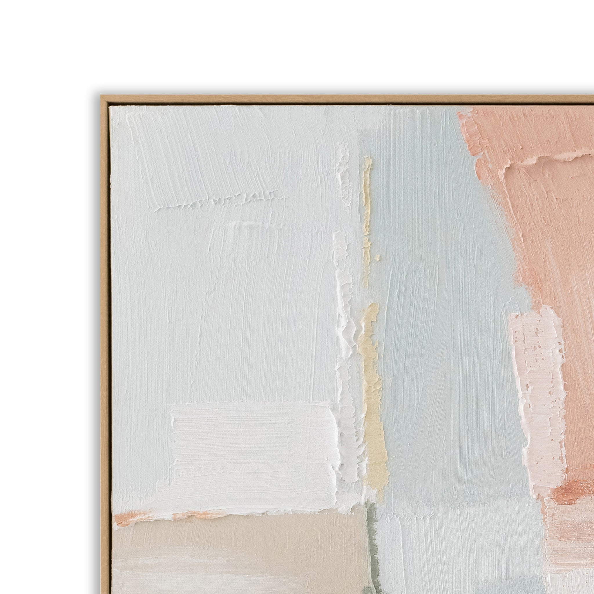 150 x 120cm Framed Canvas - Natural