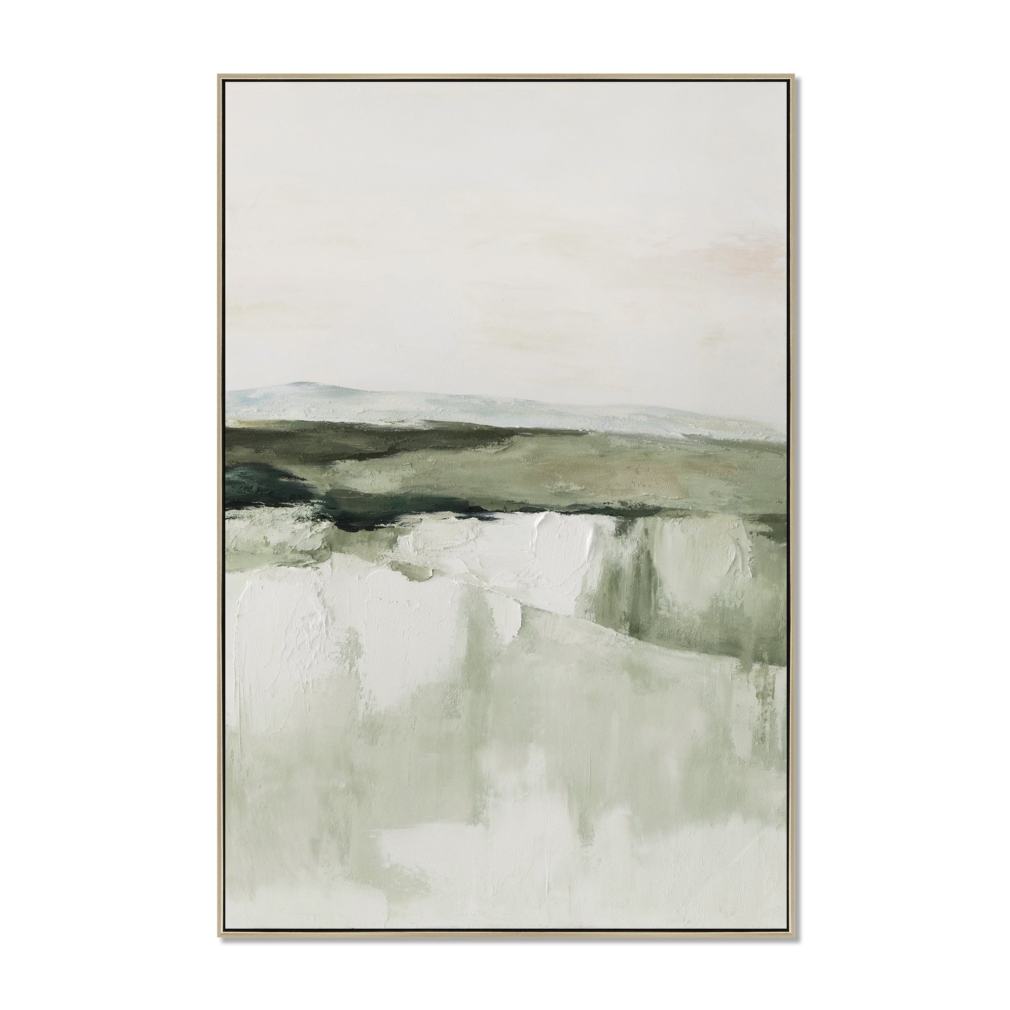 Style A 80 x 120cm Framed Canvas - Natural - Kellan Grasslands Range