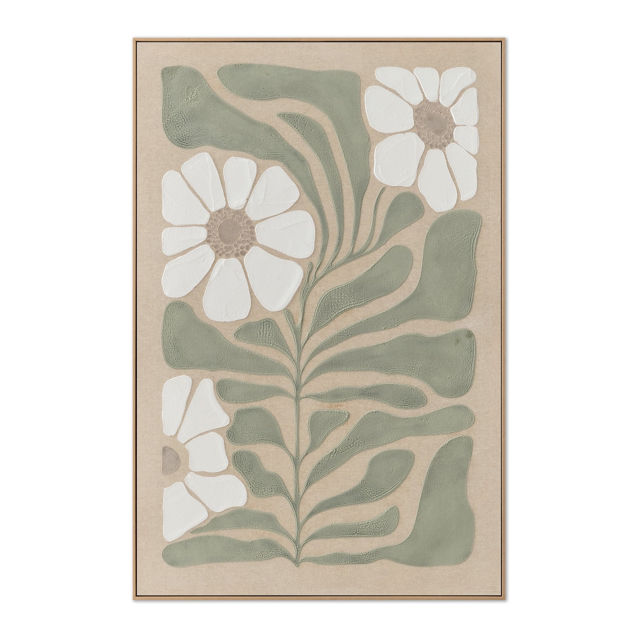 CAR12887-CLO Style B 60 x 90cm Framed Canvas - Natural