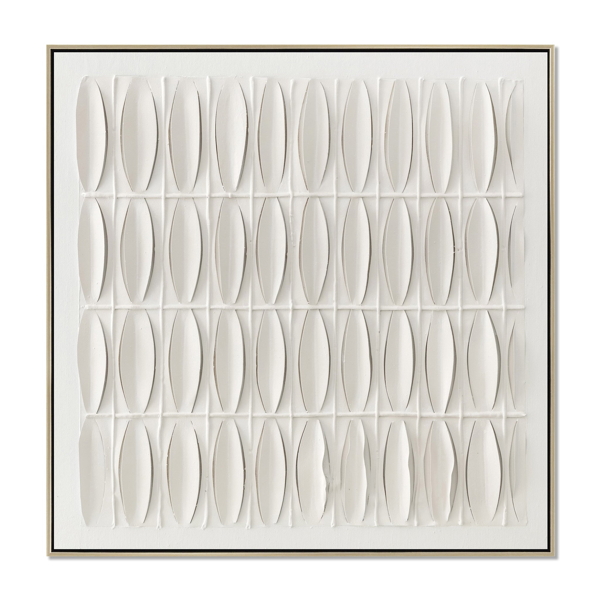 CAR12889-CLO 120 x 120cm Framed Canvas - Natural