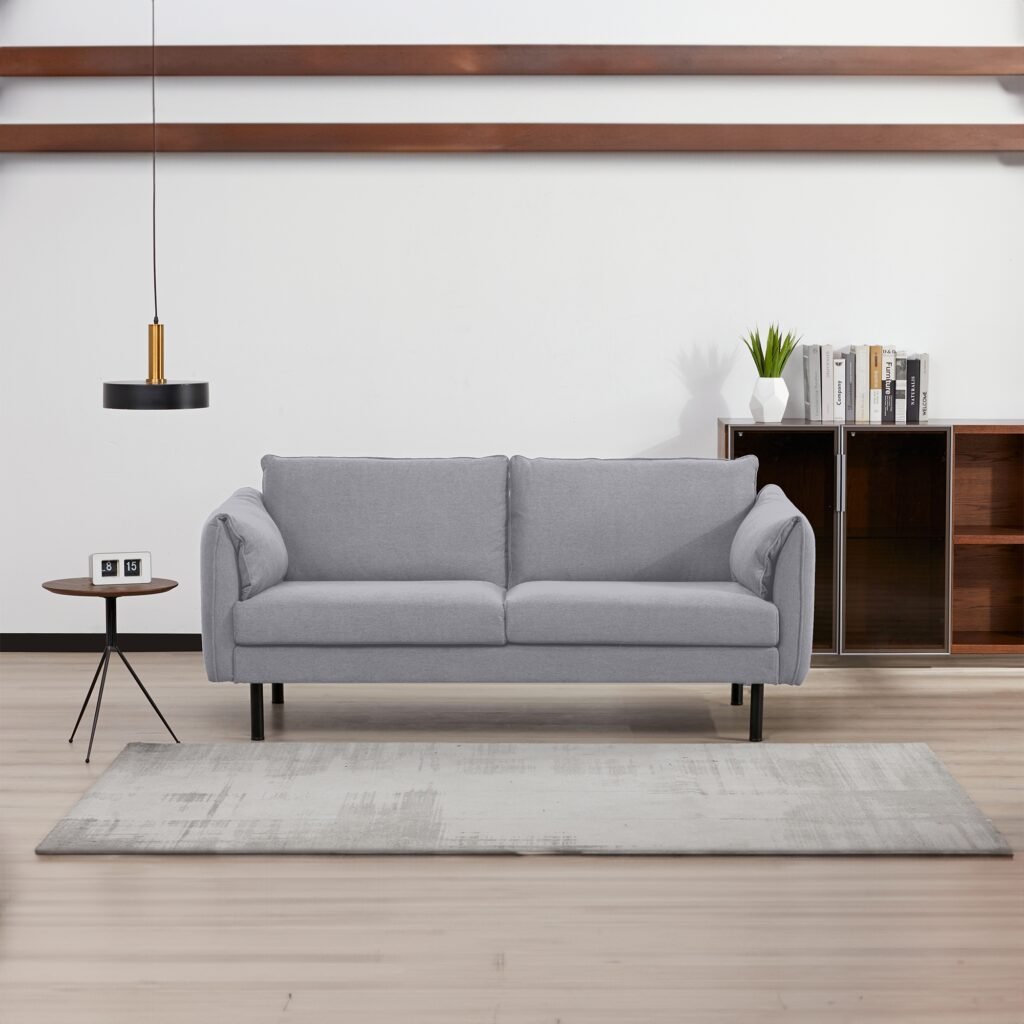 Adams Light Grey 2 Seater Sofa