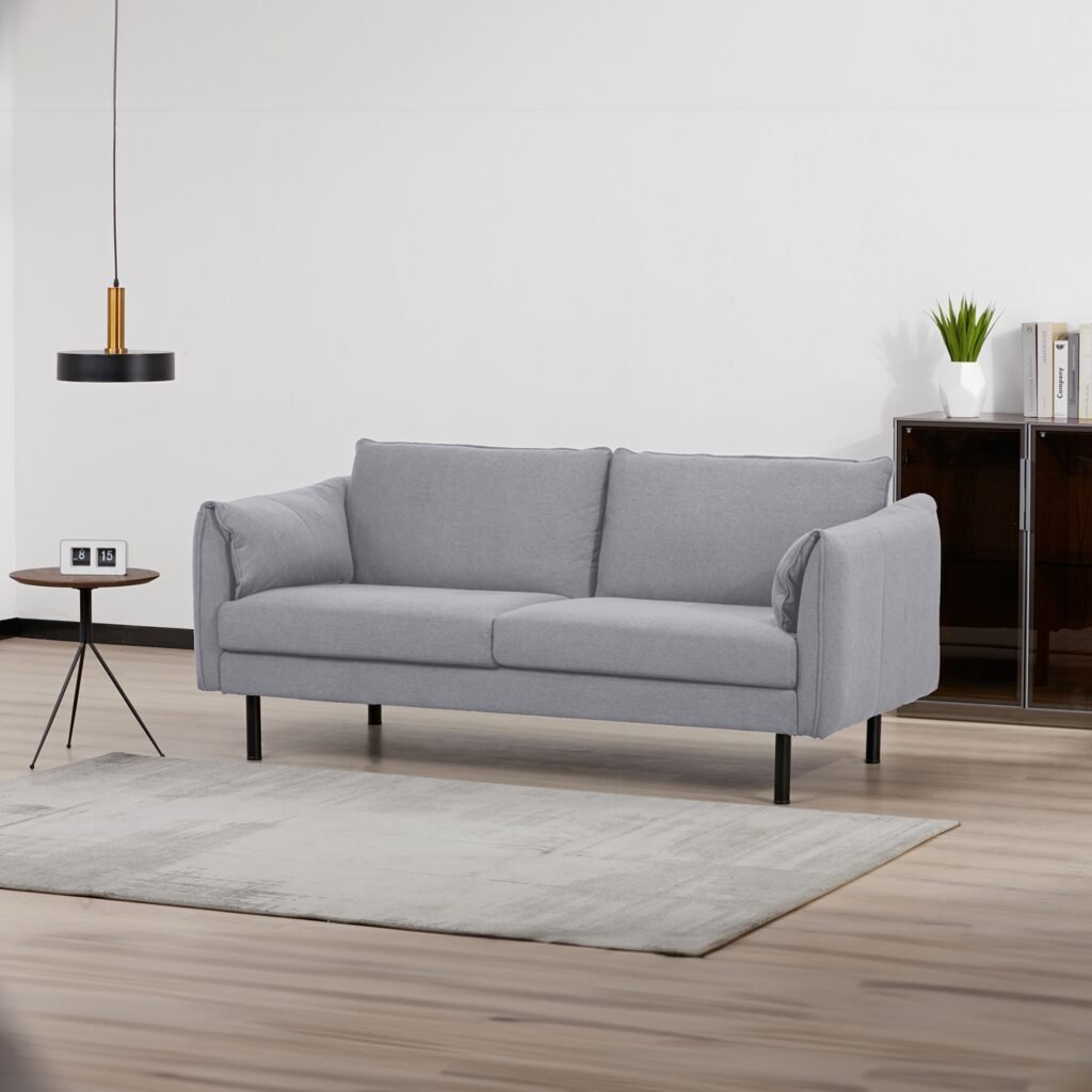 Adams Light Grey 2 Seater Sofa