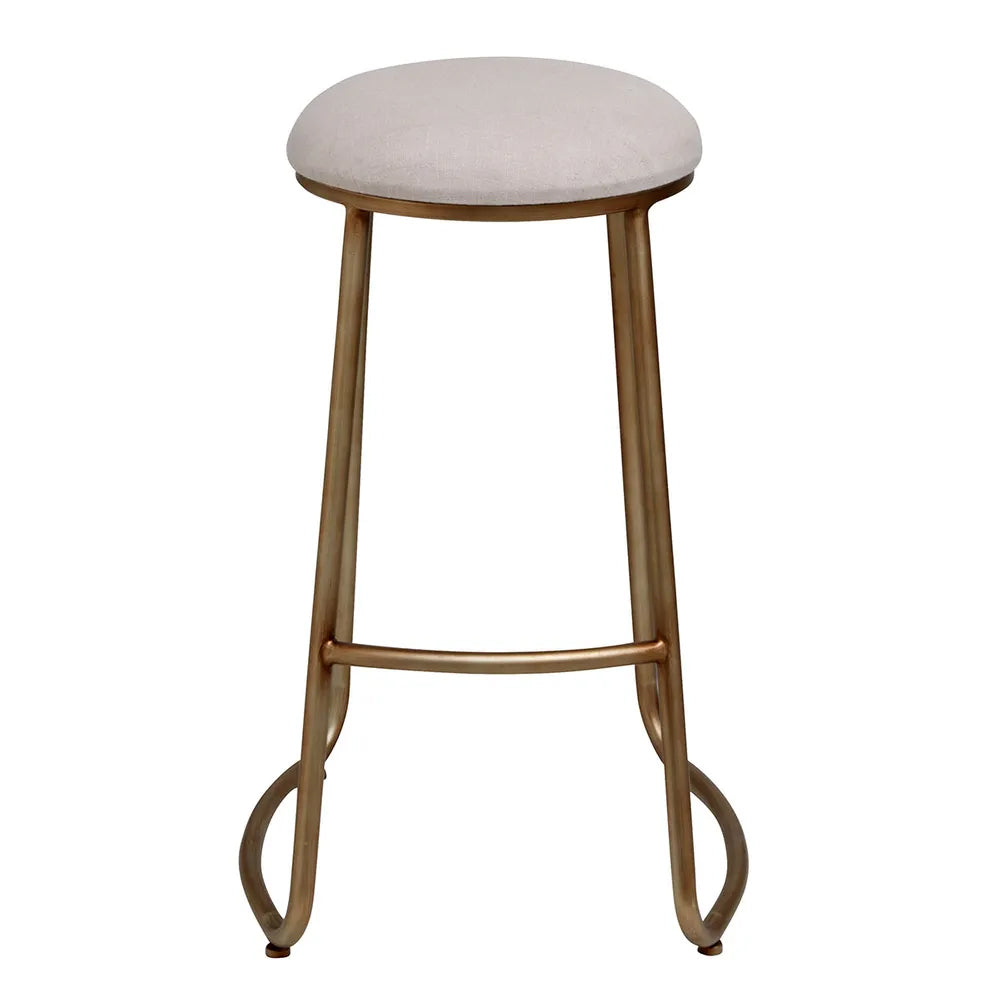 Annie Kitchen Stool - Natural Linen