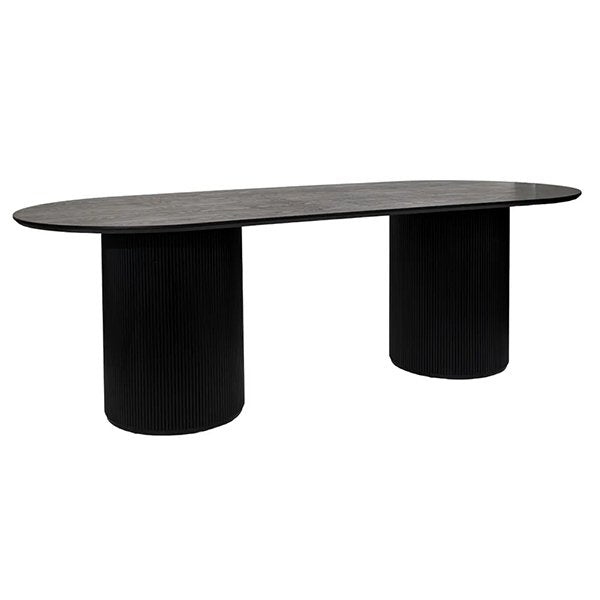 Arlo Oval Dining Table - 2.4m Black