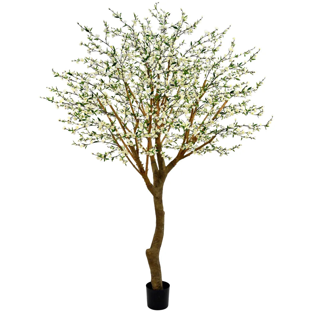 Artificial Giant Cherry Blossom Tree White 2.4m