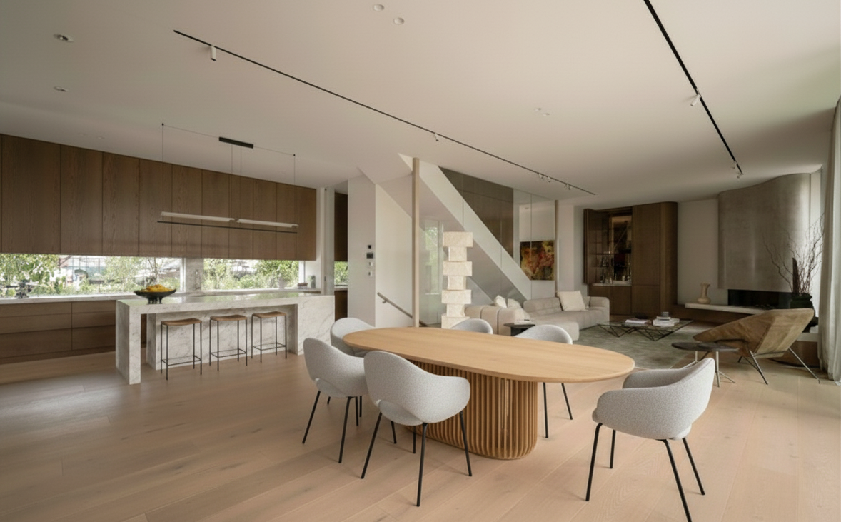 CDT10672-CU 2.8m Oval Dining Table - Natural