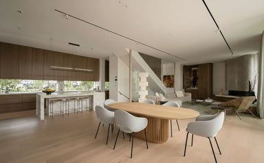 Showcasing Namonilo 2.8m Oval Dining Table - Natural DT10672-CU Dining Table by Calibre Furniturs