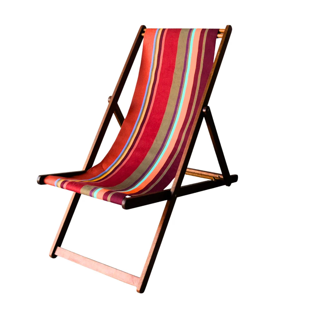 Replacement Sling Deckchair Cotton - Collioure Rouge