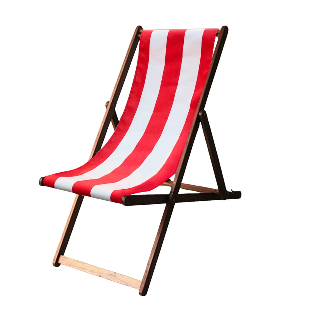 Replacement Sling Deckchair Synthetic - Red/White