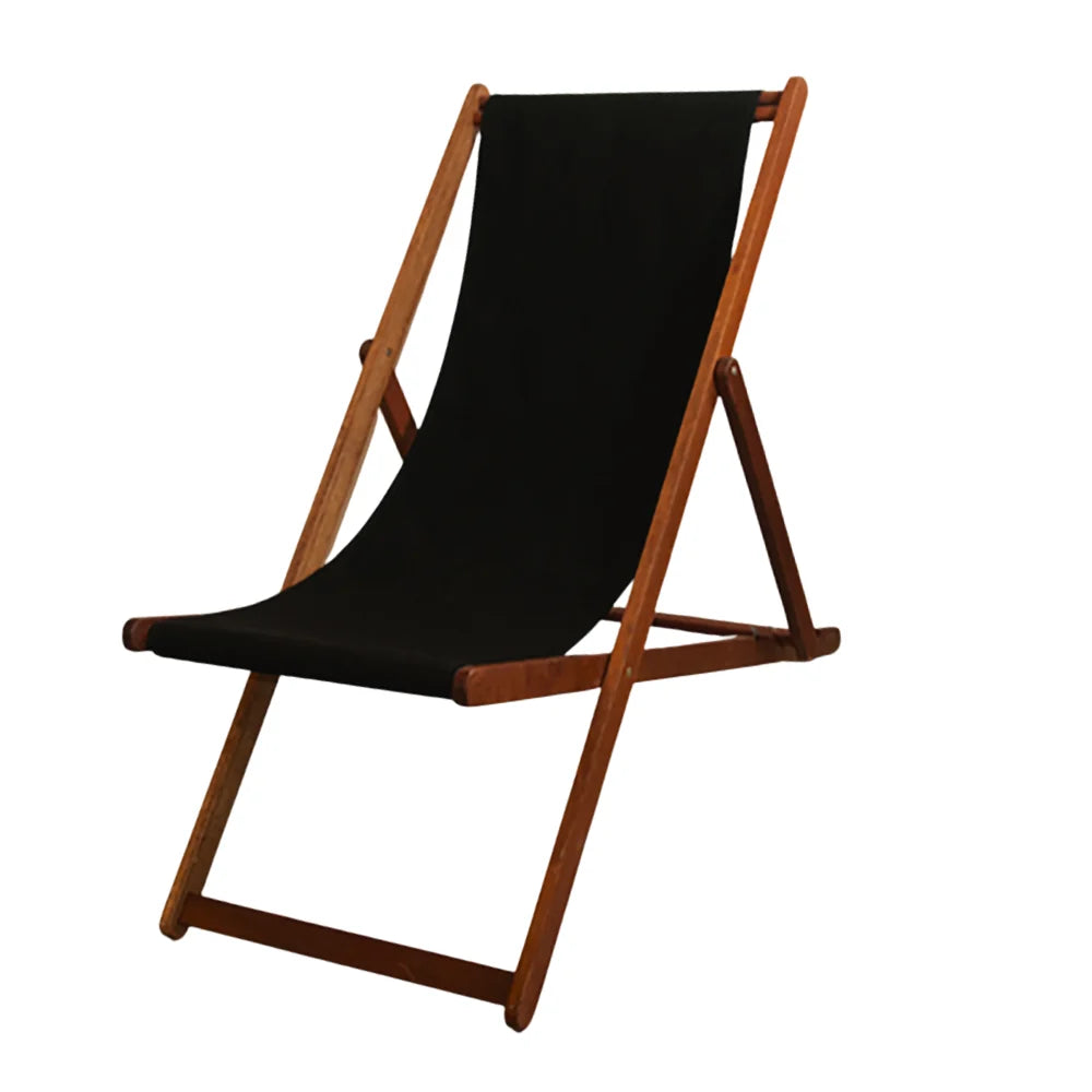 Replacement Sling Deckchair Synthetic - Black
