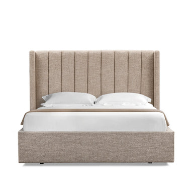 Showcasing Daremora King Wide Base Bed Frame - Pale Beige BD10497-MI Bed Frame by Calibre Furniturs
