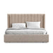 Showcasing Temana Queen Wide Base Bed Frame - Pale Beige BD10498-MI Bed Frame by Calibre Furniturs