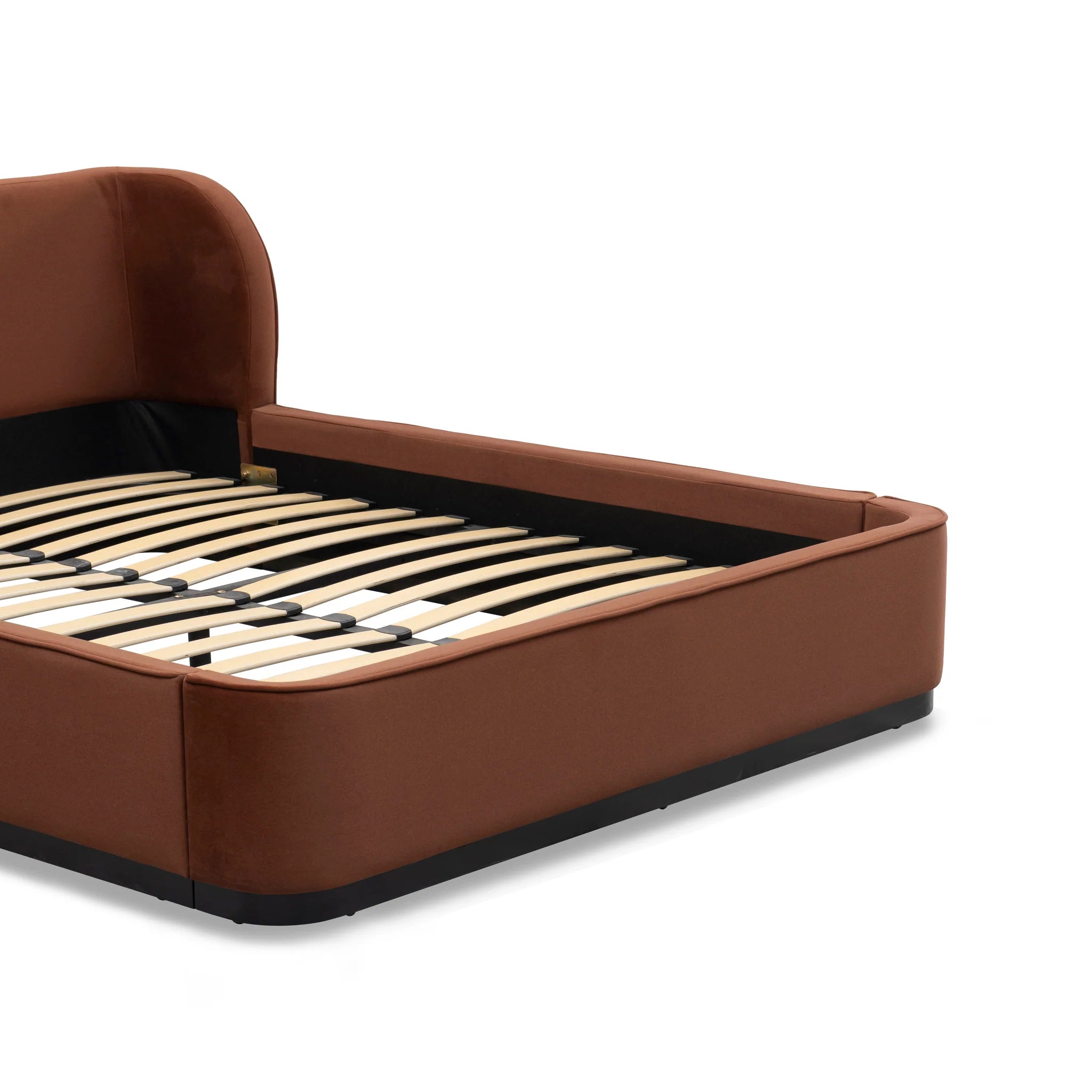 Lupevera Queen Bed Frame - Burnt Maroon