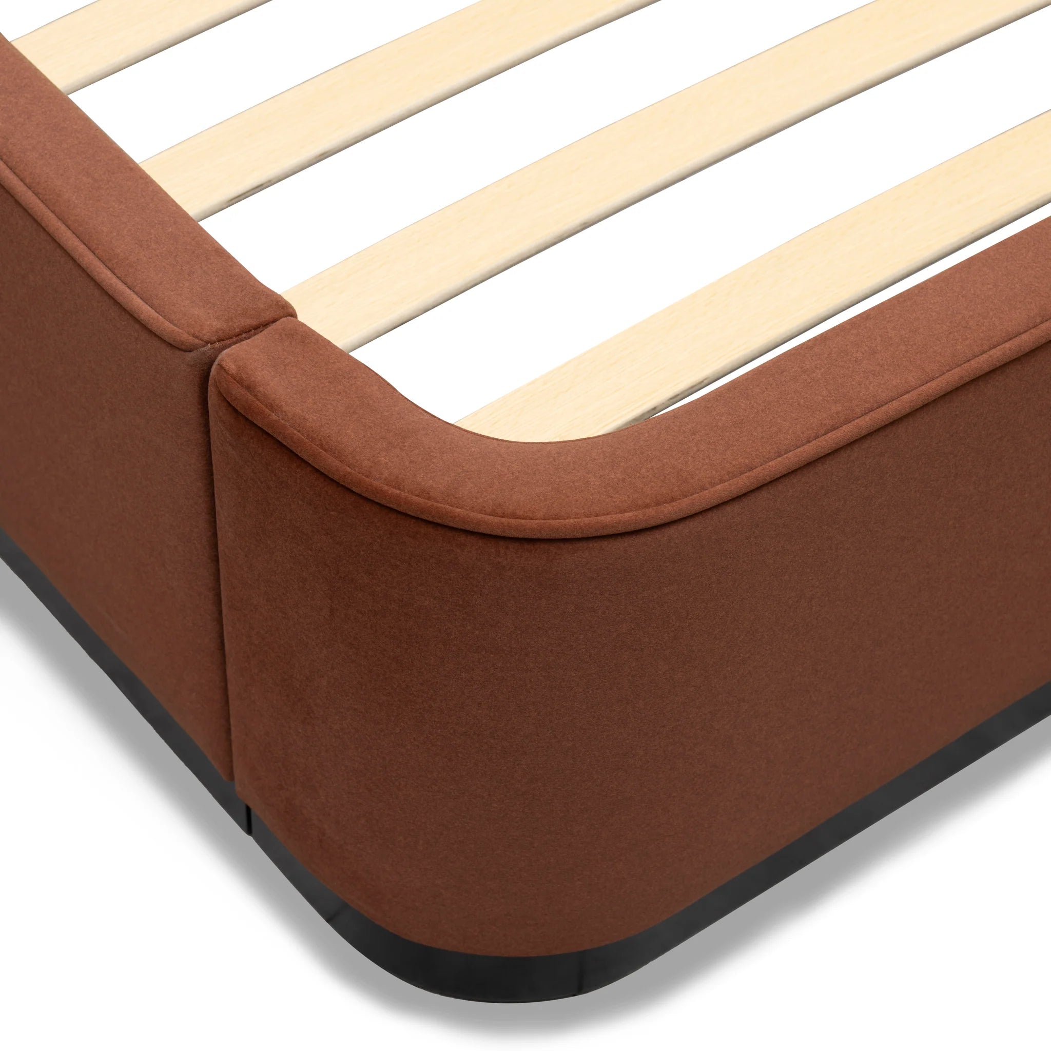 Lupevera Queen Bed Frame - Burnt Maroon