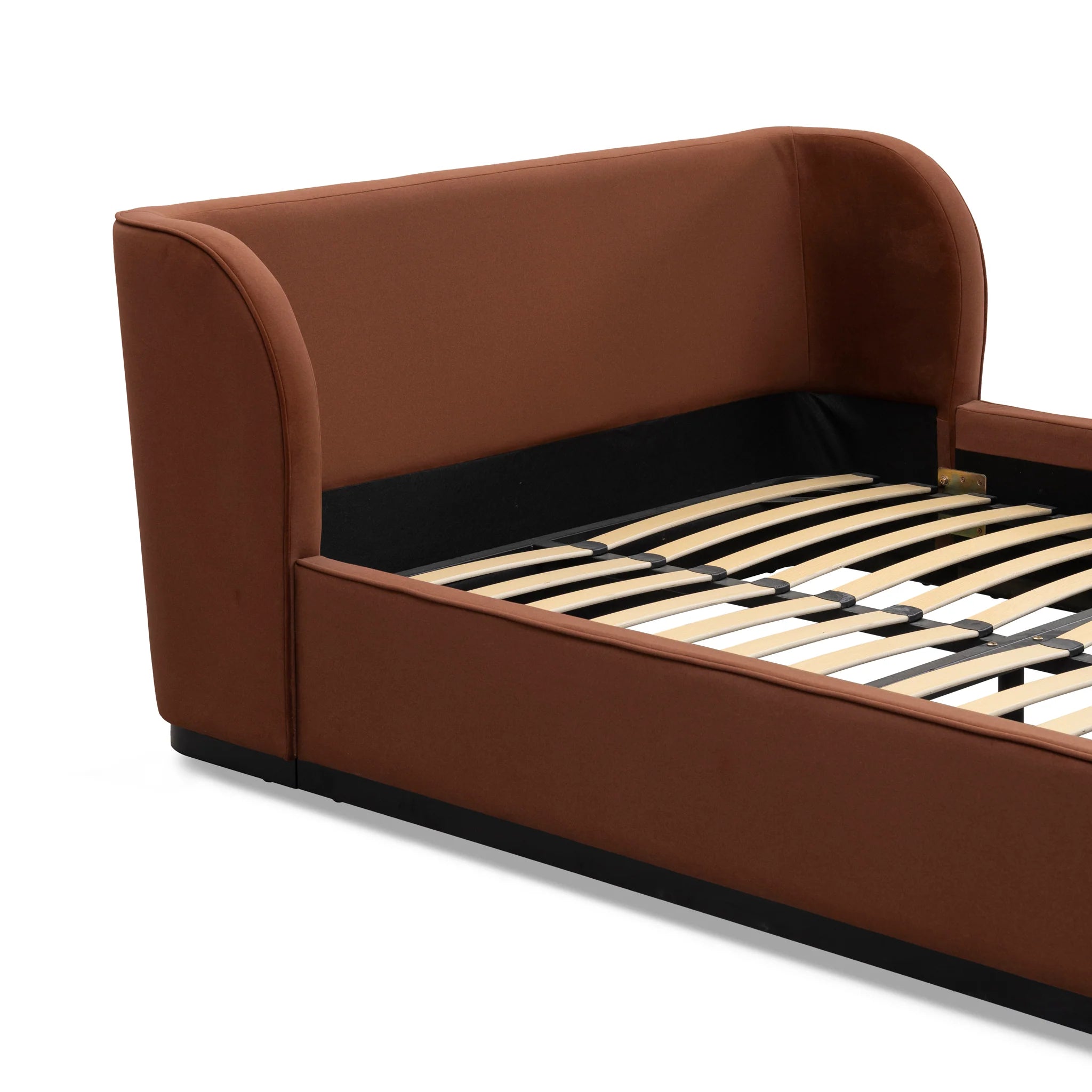 Lupevera Queen Bed Frame - Burnt Maroon