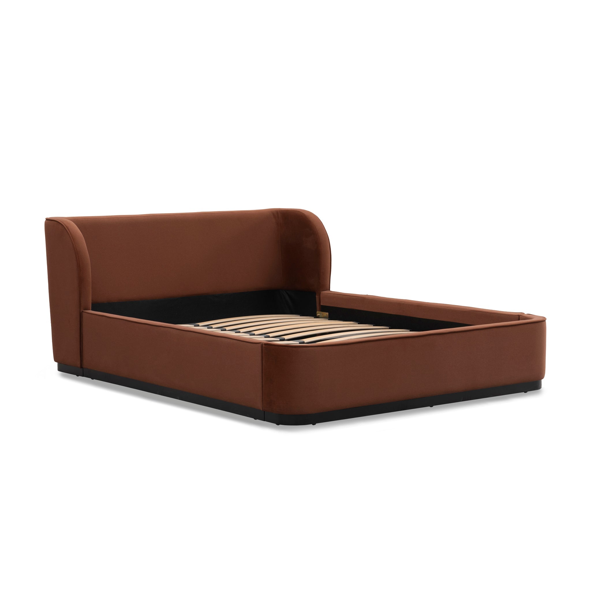 CBD10500-MI Queen Bed Frame - Burnt Maroon