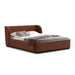 Showcasing Lupevera Queen Bed Frame - Burnt Maroon BD10500-MI Bed Frame by Calibre Furniturs