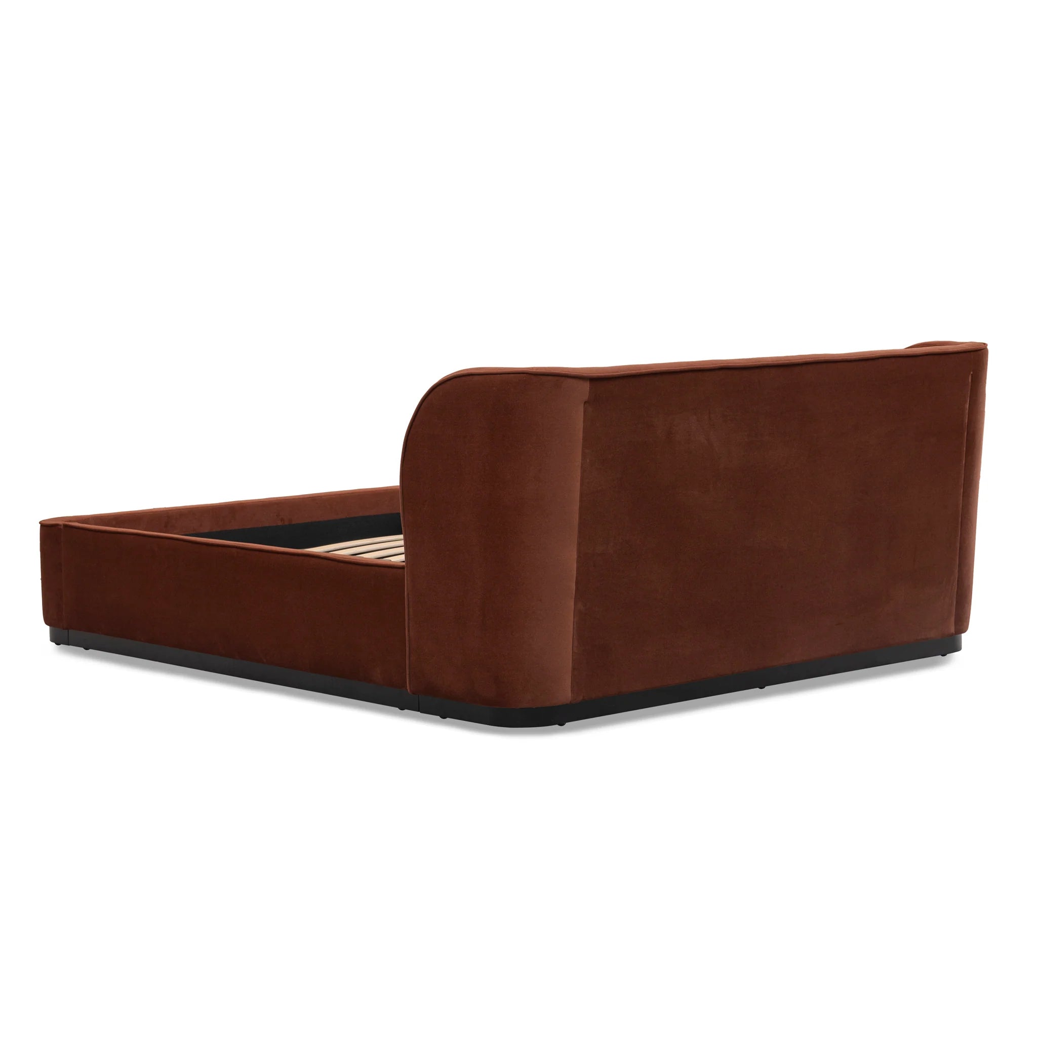 Lupevera Queen Bed Frame - Burnt Maroon