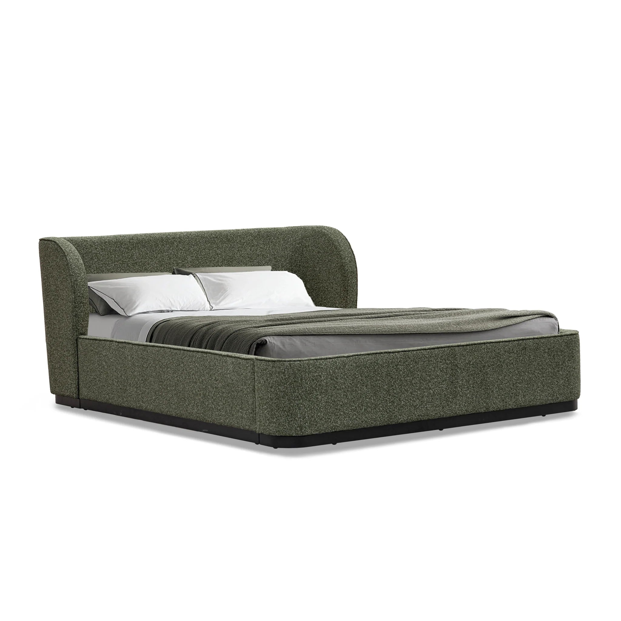 Showcasing Tipeluna Queen Bed Frame - Hunter Green BD10502-MI Bed Frame by Calibre Furniturs