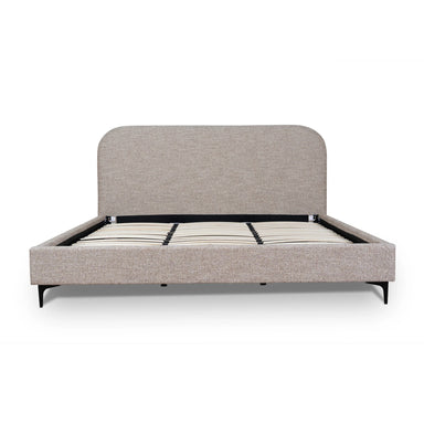 Showcasing Sinilo King Bed Frame - Stonish Beige BD10508-YO Bed Frame by Calibre Furniturs