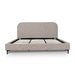 Showcasing Sinilo King Bed Frame - Stonish Beige BD10508-YO Bed Frame by Calibre Furniturs