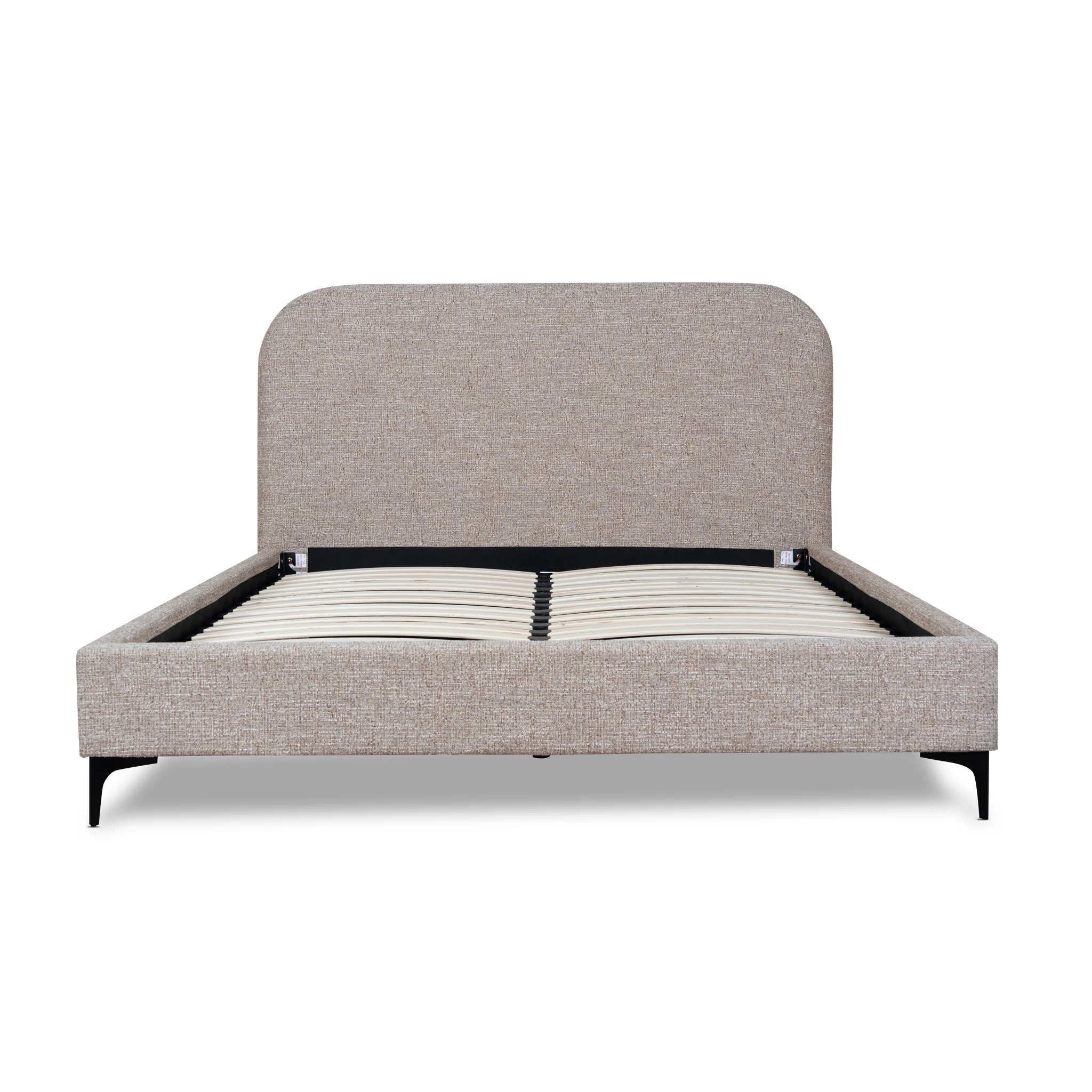 Showcasing Vekenilo Queen Bed Frame - Stonish Beige BD10509-YO Bed Frame by Calibre Furniturs