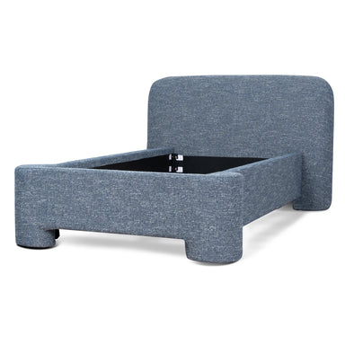 Showcasing Nidina Single Bed Frame - Prussian Blue BD10516-YO Bed Frame by Calibre Furniturs