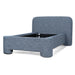 Showcasing Nidina Single Bed Frame - Prussian Blue BD10516-YO Bed Frame by Calibre Furniturs