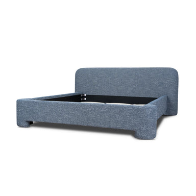 Showcasing Nakeno King Bed Frame - Prussian Blue BD10518-YO Bed Frame by Calibre Furniturs